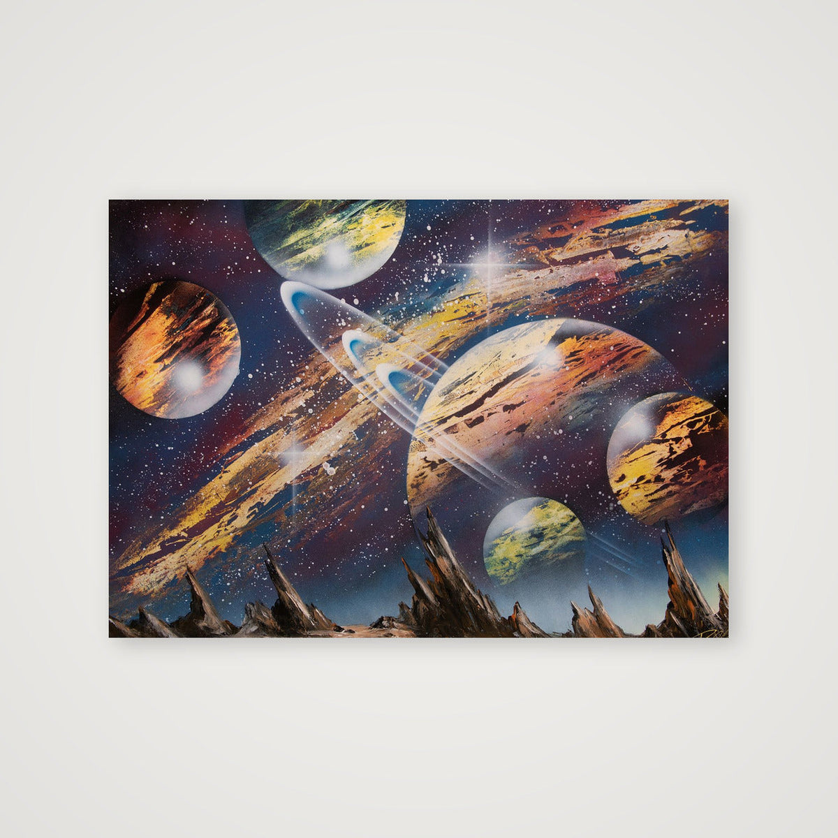 Galactic Harmony — A4 (30×21cm, 12×8") Print only