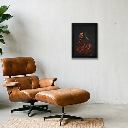 Flamenco Rythm - Alegria — A4 (21×30cm, 8×12") Black Frame